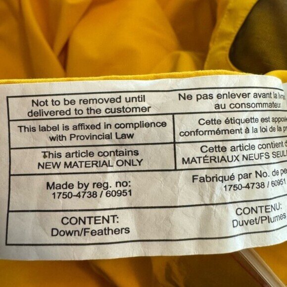 Pajar Yellow Parka Ava Snow Winter Jacket Size Small NWT Down Filled Brand New - Picture 15 of 16
